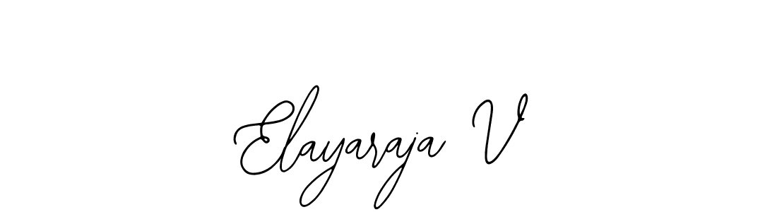 Use a signature maker to create a handwritten signature online. With this signature software, you can design (Bearetta-2O07w) your own signature for name Elayaraja V. Elayaraja V signature style 12 images and pictures png