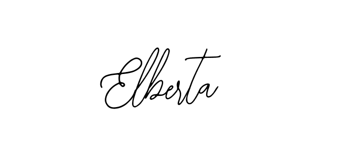 Design your own signature with our free online signature maker. With this signature software, you can create a handwritten (Bearetta-2O07w) signature for name Elberta. Elberta signature style 12 images and pictures png