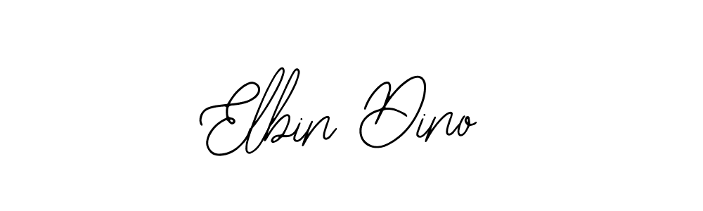 Use a signature maker to create a handwritten signature online. With this signature software, you can design (Bearetta-2O07w) your own signature for name Elbin Dino. Elbin Dino signature style 12 images and pictures png