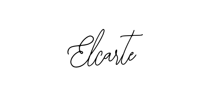 Design your own signature with our free online signature maker. With this signature software, you can create a handwritten (Bearetta-2O07w) signature for name Elcarte. Elcarte signature style 12 images and pictures png