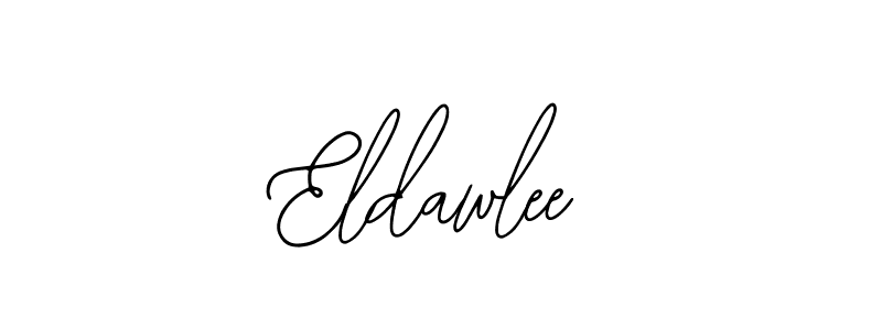 How to make Eldawlee name signature. Use Bearetta-2O07w style for creating short signs online. This is the latest handwritten sign. Eldawlee signature style 12 images and pictures png