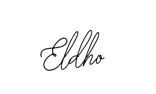 Use a signature maker to create a handwritten signature online. With this signature software, you can design (Bearetta-2O07w) your own signature for name Eldho. Eldho signature style 12 images and pictures png