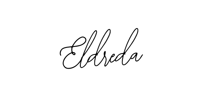 Make a beautiful signature design for name Eldreda. With this signature (Bearetta-2O07w) style, you can create a handwritten signature for free. Eldreda signature style 12 images and pictures png