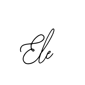 Create a beautiful signature design for name Ele. With this signature (Bearetta-2O07w) fonts, you can make a handwritten signature for free. Ele signature style 12 images and pictures png