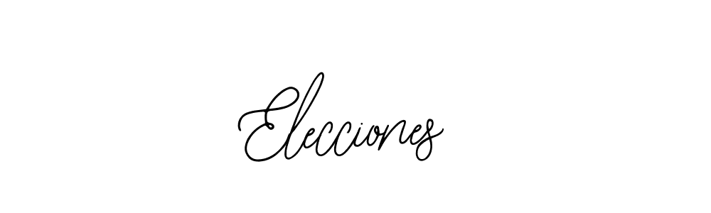 Elecciones stylish signature style. Best Handwritten Sign (Bearetta-2O07w) for my name. Handwritten Signature Collection Ideas for my name Elecciones. Elecciones signature style 12 images and pictures png