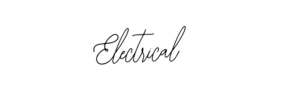 Make a beautiful signature design for name Electrical. With this signature (Bearetta-2O07w) style, you can create a handwritten signature for free. Electrical signature style 12 images and pictures png