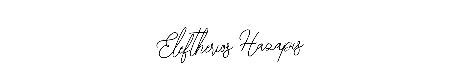 Use a signature maker to create a handwritten signature online. With this signature software, you can design (Bearetta-2O07w) your own signature for name Eleftherios Hazapis. Eleftherios Hazapis signature style 12 images and pictures png