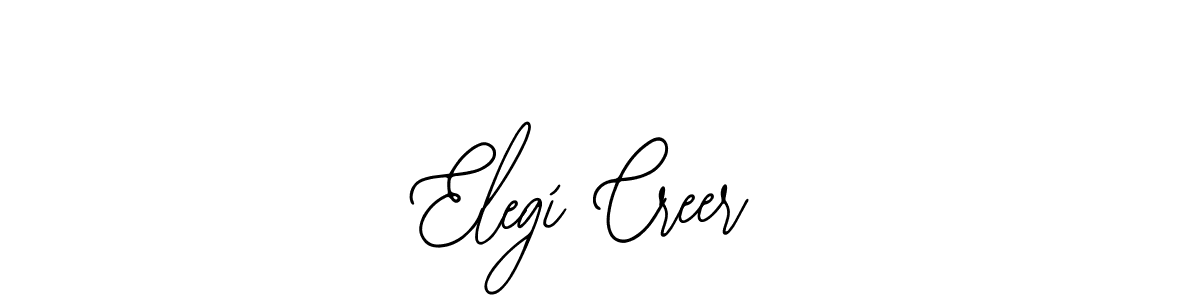 if you are searching for the best signature style for your name Elegí Creer. so please give up your signature search. here we have designed multiple signature styles  using Bearetta-2O07w. Elegí Creer signature style 12 images and pictures png