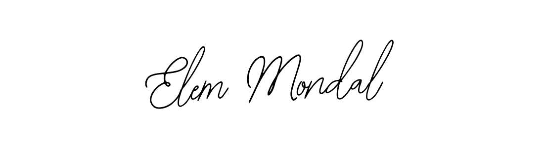Make a beautiful signature design for name Elem Mondal. With this signature (Bearetta-2O07w) style, you can create a handwritten signature for free. Elem Mondal signature style 12 images and pictures png
