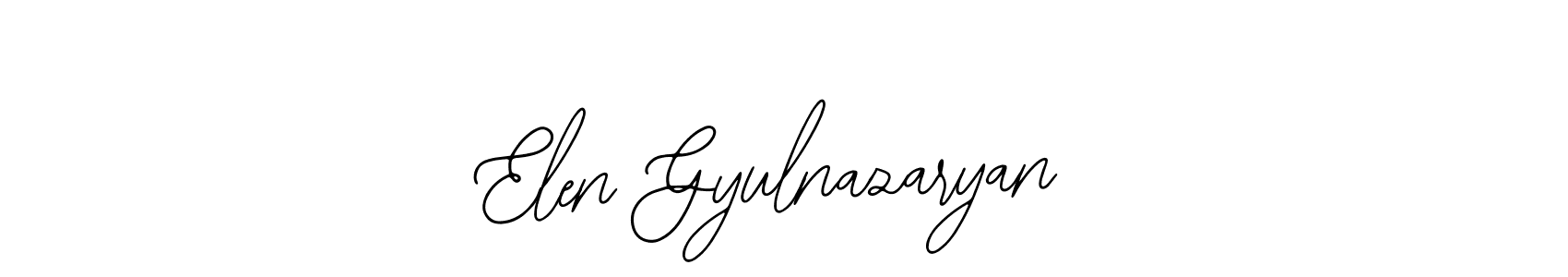 How to Draw Elen Gyulnazaryan signature style? Bearetta-2O07w is a latest design signature styles for name Elen Gyulnazaryan. Elen Gyulnazaryan signature style 12 images and pictures png