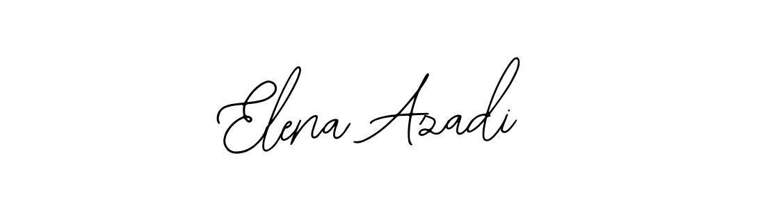 How to make Elena Azadi name signature. Use Bearetta-2O07w style for creating short signs online. This is the latest handwritten sign. Elena Azadi signature style 12 images and pictures png