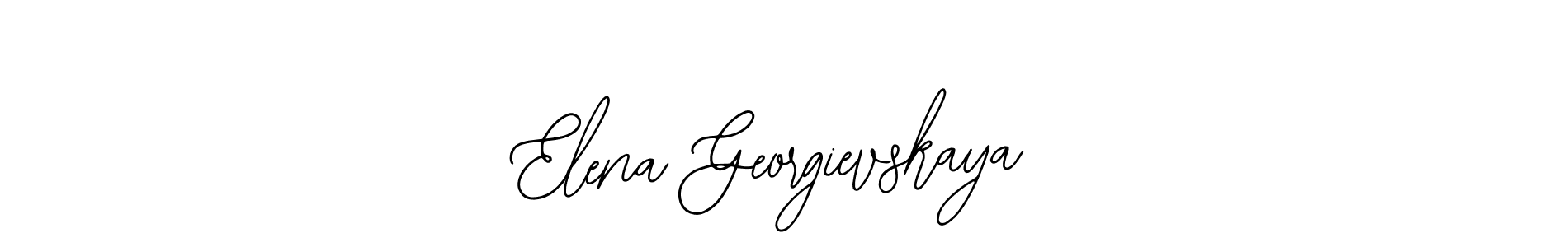 How to make Elena Georgievskaya name signature. Use Bearetta-2O07w style for creating short signs online. This is the latest handwritten sign. Elena Georgievskaya signature style 12 images and pictures png