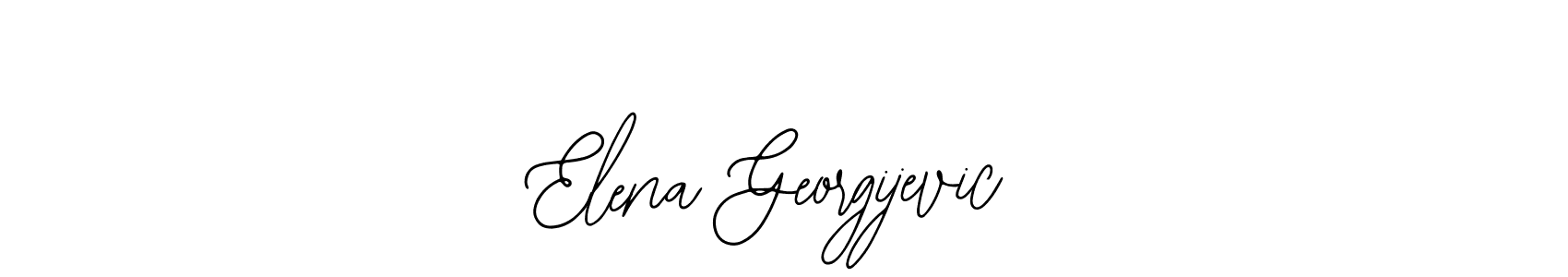 How to make Elena Georgijevic name signature. Use Bearetta-2O07w style for creating short signs online. This is the latest handwritten sign. Elena Georgijevic signature style 12 images and pictures png