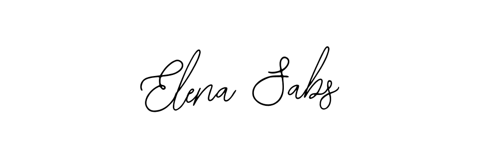 Elena Sabs stylish signature style. Best Handwritten Sign (Bearetta-2O07w) for my name. Handwritten Signature Collection Ideas for my name Elena Sabs. Elena Sabs signature style 12 images and pictures png