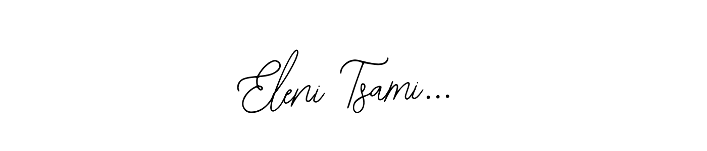 if you are searching for the best signature style for your name Eleni Tsami.... so please give up your signature search. here we have designed multiple signature styles  using Bearetta-2O07w. Eleni Tsami... signature style 12 images and pictures png