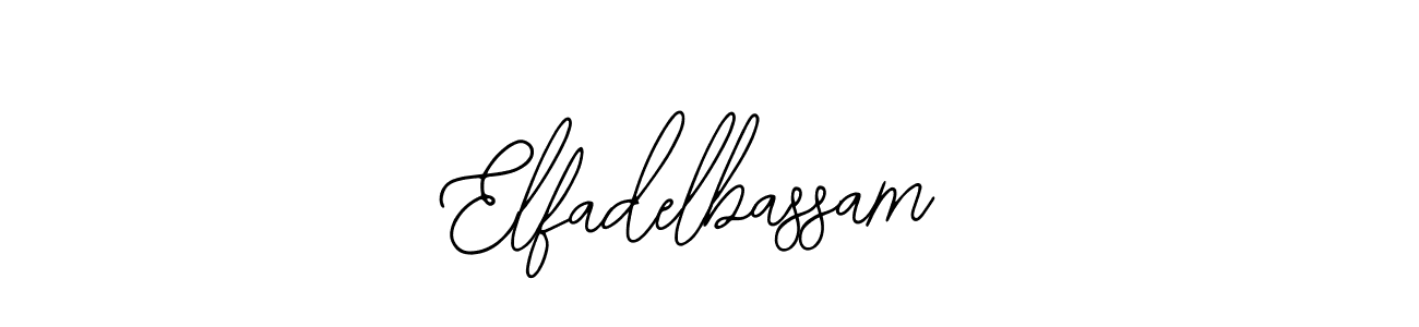 You should practise on your own different ways (Bearetta-2O07w) to write your name (Elfadelbassam) in signature. don't let someone else do it for you. Elfadelbassam signature style 12 images and pictures png