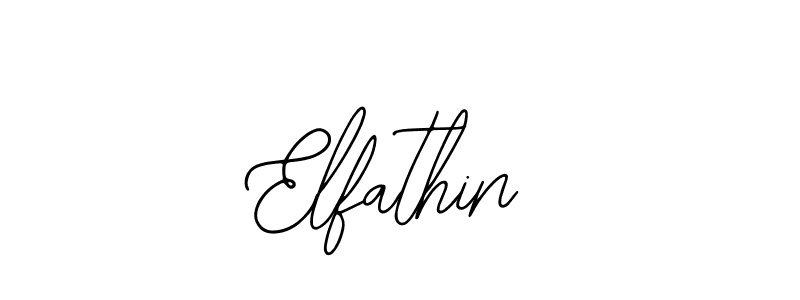 Elfathin stylish signature style. Best Handwritten Sign (Bearetta-2O07w) for my name. Handwritten Signature Collection Ideas for my name Elfathin. Elfathin signature style 12 images and pictures png