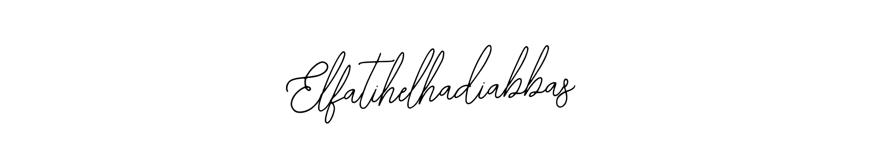 How to make Elfatihelhadiabbas name signature. Use Bearetta-2O07w style for creating short signs online. This is the latest handwritten sign. Elfatihelhadiabbas signature style 12 images and pictures png