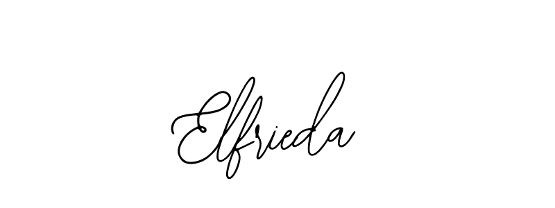 Use a signature maker to create a handwritten signature online. With this signature software, you can design (Bearetta-2O07w) your own signature for name Elfrieda. Elfrieda signature style 12 images and pictures png