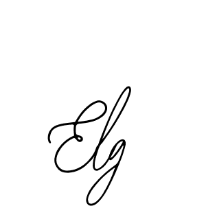 You should practise on your own different ways (Bearetta-2O07w) to write your name (Elg) in signature. don't let someone else do it for you. Elg signature style 12 images and pictures png