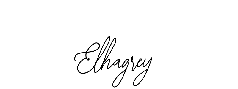 Design your own signature with our free online signature maker. With this signature software, you can create a handwritten (Bearetta-2O07w) signature for name Elhagrey. Elhagrey signature style 12 images and pictures png