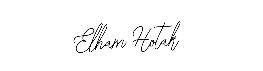 Make a beautiful signature design for name Elham Hotak. With this signature (Bearetta-2O07w) style, you can create a handwritten signature for free. Elham Hotak signature style 12 images and pictures png