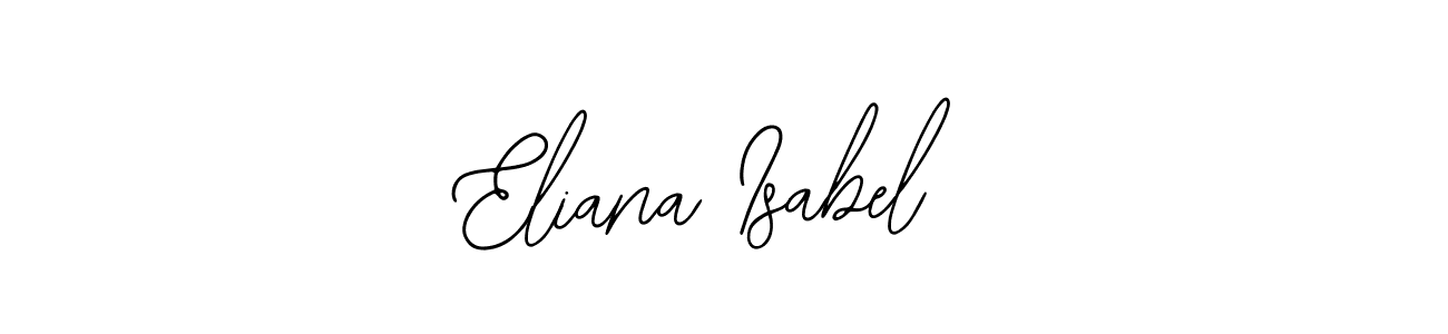 The best way (Bearetta-2O07w) to make a short signature is to pick only two or three words in your name. The name Eliana Isabel include a total of six letters. For converting this name. Eliana Isabel signature style 12 images and pictures png