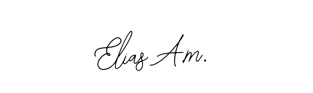 Similarly Bearetta-2O07w is the best handwritten signature design. Signature creator online .You can use it as an online autograph creator for name Elias A.m.. Elias A.m. signature style 12 images and pictures png