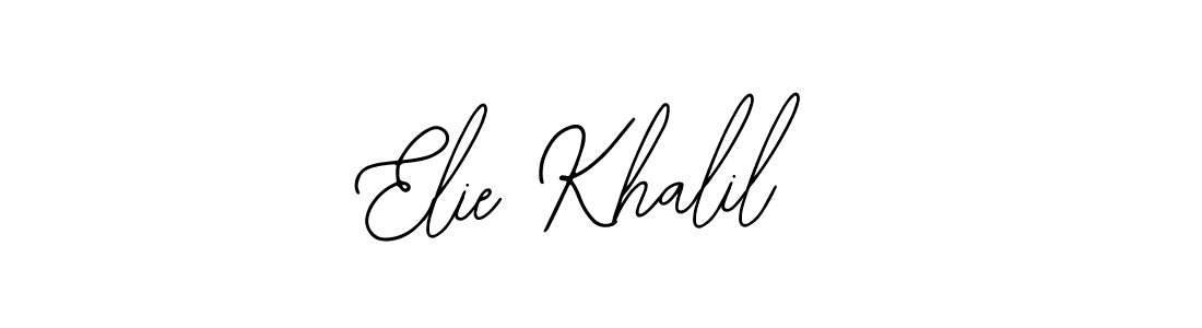 How to make Elie Khalil name signature. Use Bearetta-2O07w style for creating short signs online. This is the latest handwritten sign. Elie Khalil signature style 12 images and pictures png