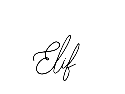 Design your own signature with our free online signature maker. With this signature software, you can create a handwritten (Bearetta-2O07w) signature for name Elif. Elif signature style 12 images and pictures png