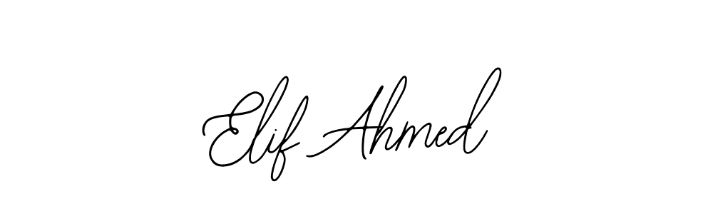How to make Elif Ahmed signature? Bearetta-2O07w is a professional autograph style. Create handwritten signature for Elif Ahmed name. Elif Ahmed signature style 12 images and pictures png
