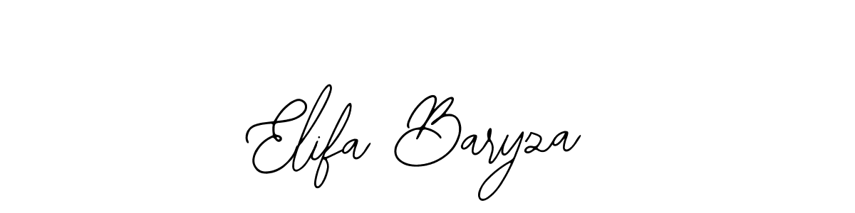 How to Draw Elifa Baryza signature style? Bearetta-2O07w is a latest design signature styles for name Elifa Baryza. Elifa Baryza signature style 12 images and pictures png