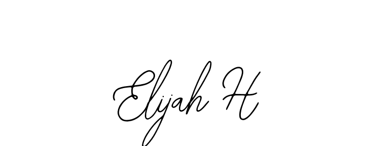 You should practise on your own different ways (Bearetta-2O07w) to write your name (Elijah H) in signature. don't let someone else do it for you. Elijah H signature style 12 images and pictures png