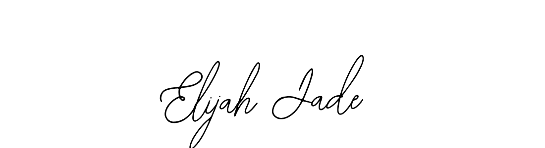 How to make Elijah Jade name signature. Use Bearetta-2O07w style for creating short signs online. This is the latest handwritten sign. Elijah Jade signature style 12 images and pictures png