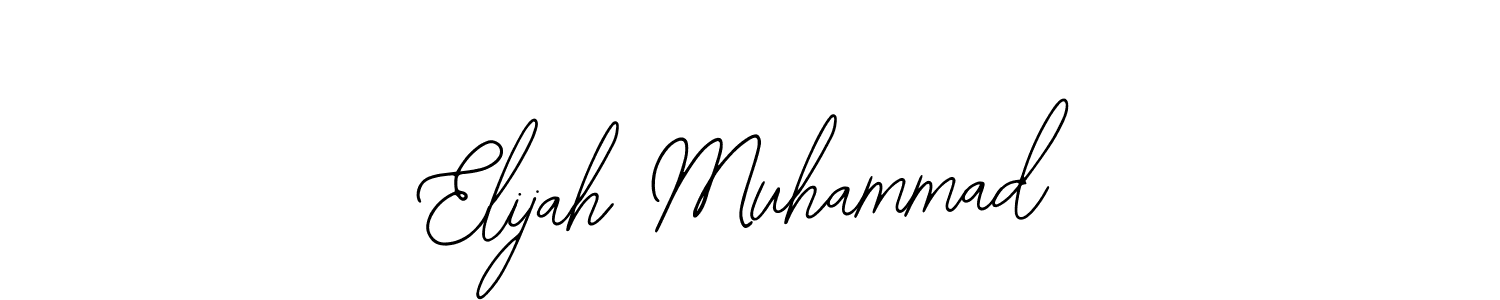 How to make Elijah Muhammad name signature. Use Bearetta-2O07w style for creating short signs online. This is the latest handwritten sign. Elijah Muhammad signature style 12 images and pictures png