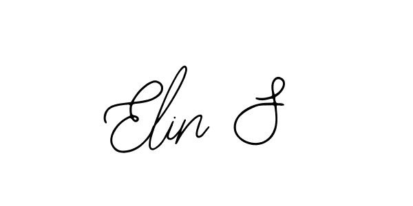 Also You can easily find your signature by using the search form. We will create Elin S name handwritten signature images for you free of cost using Bearetta-2O07w sign style. Elin S signature style 12 images and pictures png