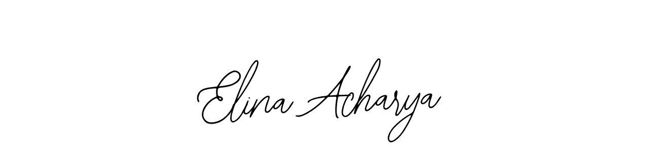 Make a beautiful signature design for name Elina Acharya. With this signature (Bearetta-2O07w) style, you can create a handwritten signature for free. Elina Acharya signature style 12 images and pictures png