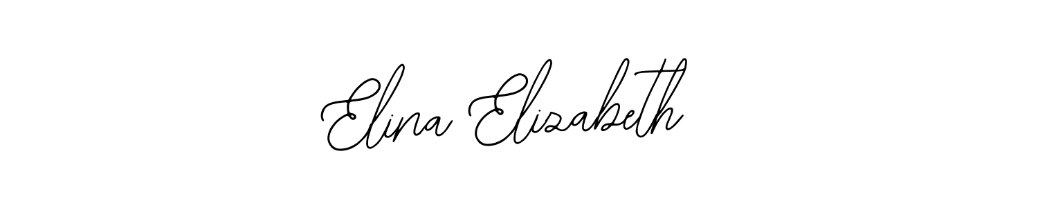 if you are searching for the best signature style for your name Elina Elizabeth. so please give up your signature search. here we have designed multiple signature styles  using Bearetta-2O07w. Elina Elizabeth signature style 12 images and pictures png