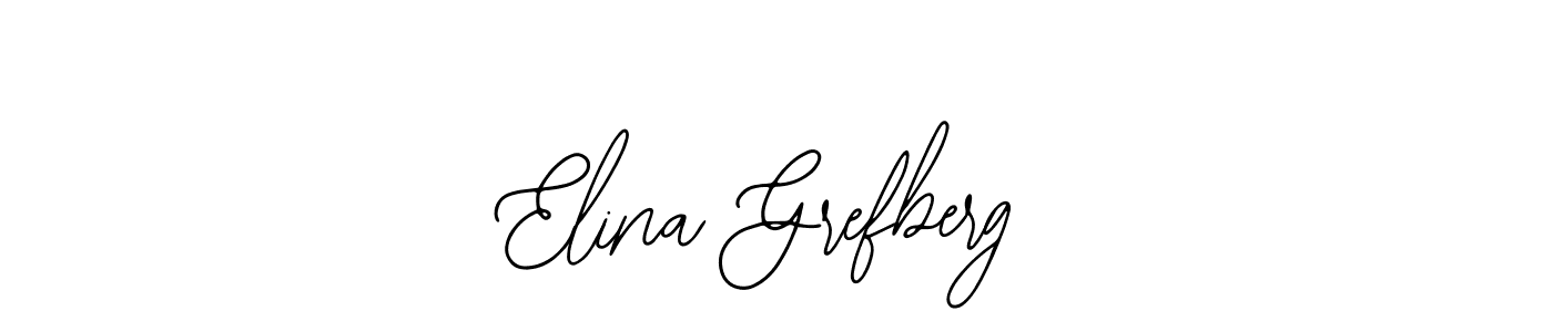 This is the best signature style for the Elina Grefberg name. Also you like these signature font (Bearetta-2O07w). Mix name signature. Elina Grefberg signature style 12 images and pictures png