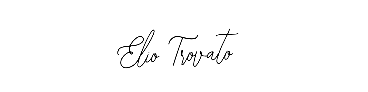 if you are searching for the best signature style for your name Elio Trovato. so please give up your signature search. here we have designed multiple signature styles  using Bearetta-2O07w. Elio Trovato signature style 12 images and pictures png