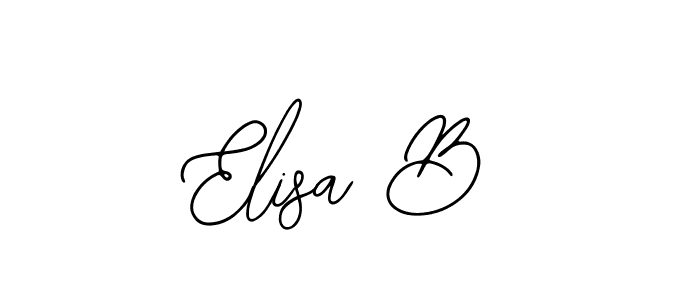 Also You can easily find your signature by using the search form. We will create Elisa B name handwritten signature images for you free of cost using Bearetta-2O07w sign style. Elisa B signature style 12 images and pictures png