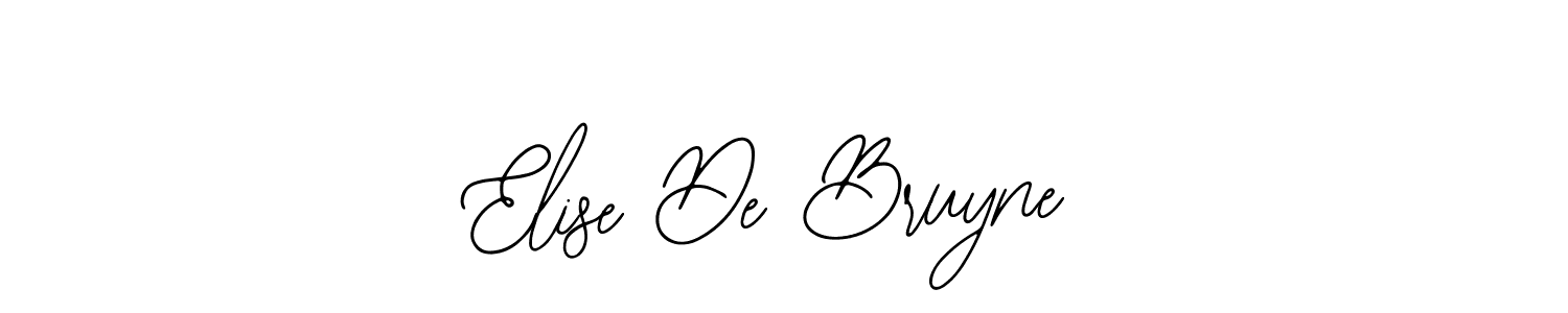 You should practise on your own different ways (Bearetta-2O07w) to write your name (Elise De Bruyne) in signature. don't let someone else do it for you. Elise De Bruyne signature style 12 images and pictures png