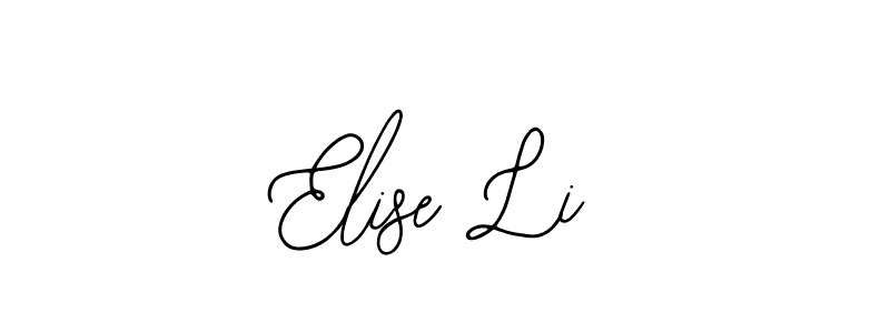 Bearetta-2O07w is a professional signature style that is perfect for those who want to add a touch of class to their signature. It is also a great choice for those who want to make their signature more unique. Get Elise Li name to fancy signature for free. Elise Li signature style 12 images and pictures png