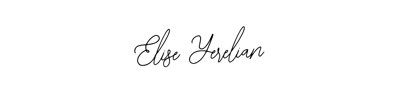 Design your own signature with our free online signature maker. With this signature software, you can create a handwritten (Bearetta-2O07w) signature for name Elise Yerelian. Elise Yerelian signature style 12 images and pictures png