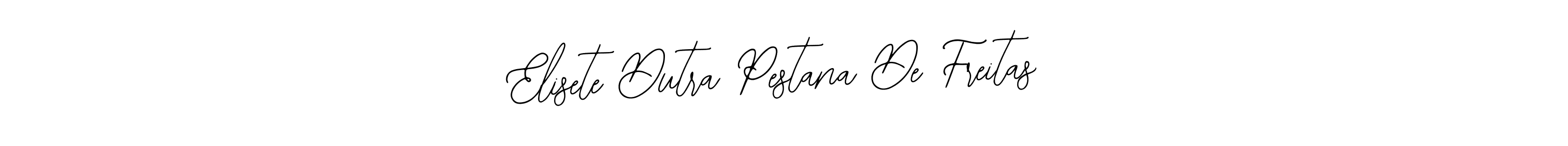 This is the best signature style for the Elisete Dutra Pestana De Freitas name. Also you like these signature font (Bearetta-2O07w). Mix name signature. Elisete Dutra Pestana De Freitas signature style 12 images and pictures png