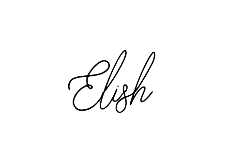 The best way (Bearetta-2O07w) to make a short signature is to pick only two or three words in your name. The name Elish include a total of six letters. For converting this name. Elish signature style 12 images and pictures png