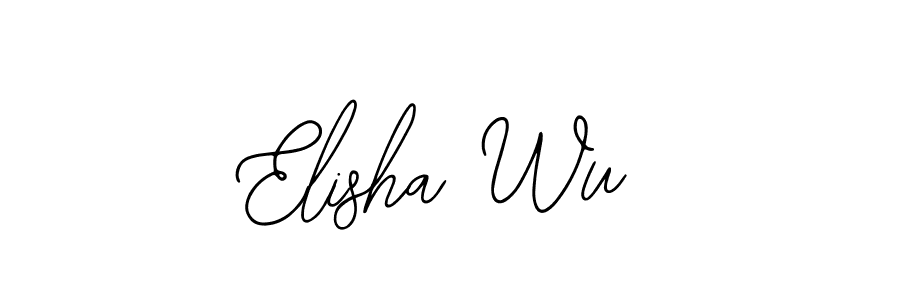 The best way (Bearetta-2O07w) to make a short signature is to pick only two or three words in your name. The name Elisha Wu include a total of six letters. For converting this name. Elisha Wu signature style 12 images and pictures png