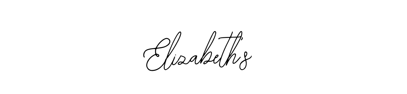 Also we have Elizabeth’s name is the best signature style. Create professional handwritten signature collection using Bearetta-2O07w autograph style. Elizabeth’s signature style 12 images and pictures png