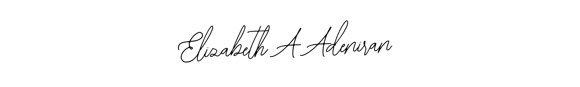 Create a beautiful signature design for name Elizabeth A Adeniran. With this signature (Bearetta-2O07w) fonts, you can make a handwritten signature for free. Elizabeth A Adeniran signature style 12 images and pictures png