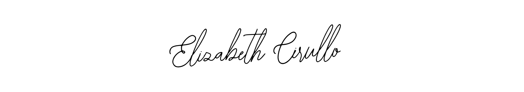 Create a beautiful signature design for name Elizabeth Cirullo. With this signature (Bearetta-2O07w) fonts, you can make a handwritten signature for free. Elizabeth Cirullo signature style 12 images and pictures png